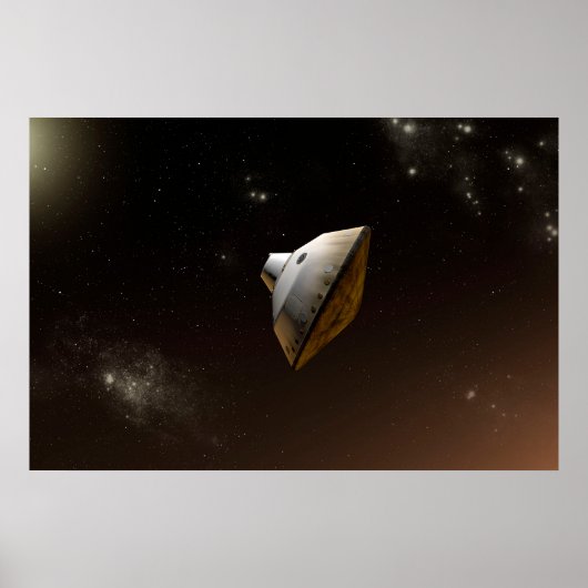 Mars Wissenschaftslabor Aeroshell Kapsel Poster (Vorne)