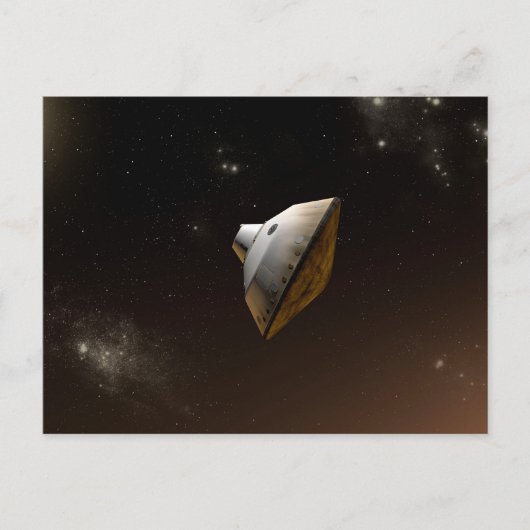 Mars Wissenschaftslabor Aeroshell Kapsel Postkarte (Vorderseite)