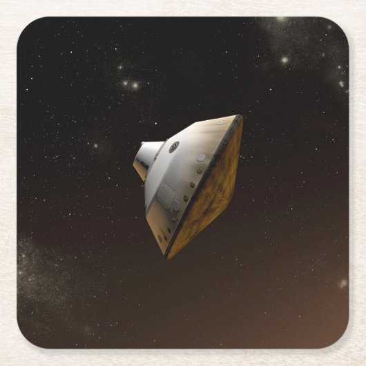 Mars Wissenschaftslabor Aeroshell Kapsel Rechteckiger Pappuntersetzer (Vorderseite)