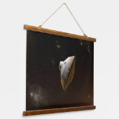 Mars Wissenschaftslabor Aeroshell Kapsel Wandteppich Mit Holzrahmen (Gewinkelt)