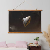 Mars Wissenschaftslabor Aeroshell Kapsel Wandteppich Mit Holzrahmen (Schlafzimmer)