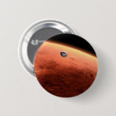 Mars Wissenschaftslabor nähernde Mars. Button (Vorne & Hinten)
