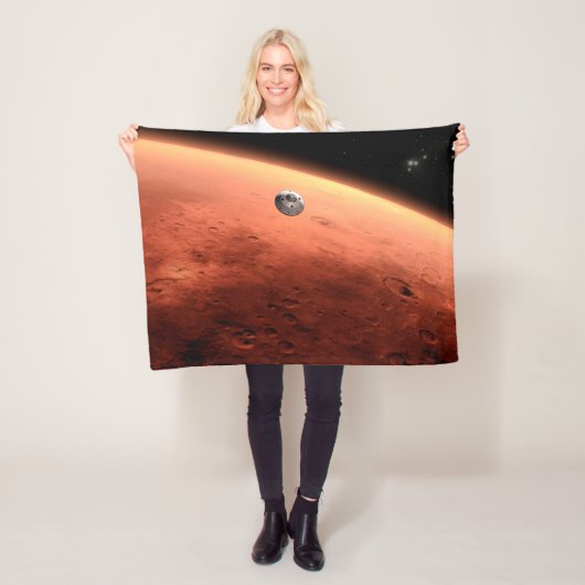 Mars Wissenschaftslabor nähernde Mars. Fleecedecke (Beispiel)