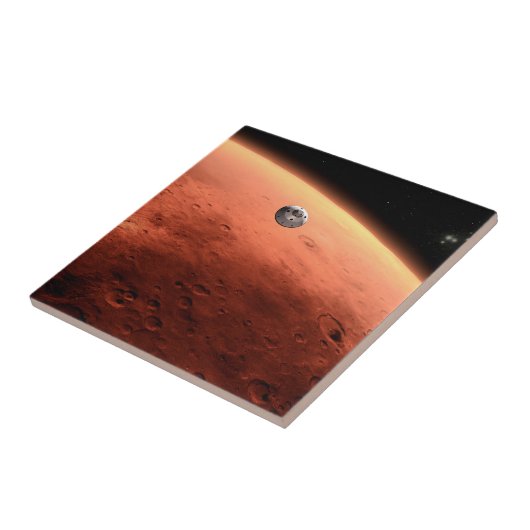 Mars Wissenschaftslabor nähernde Mars. Fliese (Seite)