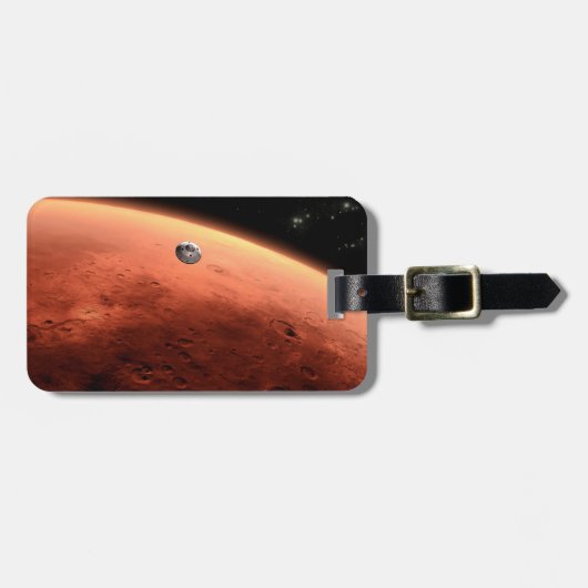 Mars Wissenschaftslabor nähernde Mars. Gepäckanhänger (Vorderseite horizontal)