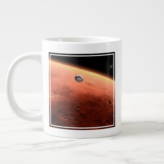 Mars Wissenschaftslabor nähernde Mars. Jumbo-Tasse (Links)