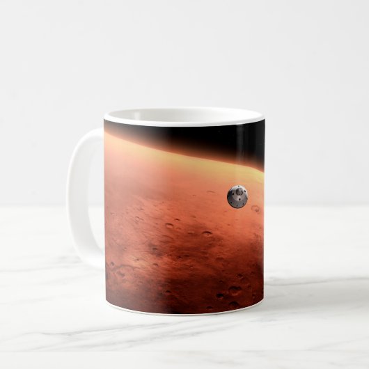 Mars Wissenschaftslabor nähernde Mars. Kaffeetasse (Vorderseite Links)
