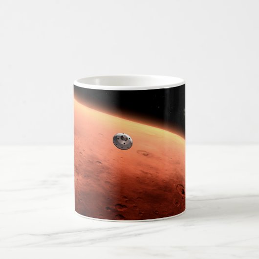 Mars Wissenschaftslabor nähernde Mars. Kaffeetasse (Mittel)