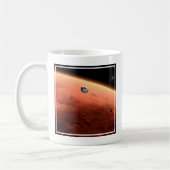 Mars Wissenschaftslabor nähernde Mars. Kaffeetasse (Links)