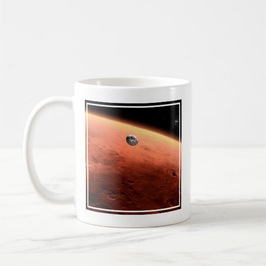Mars Wissenschaftslabor nähernde Mars. Kaffeetasse (Links)