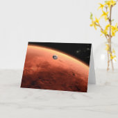 Mars Wissenschaftslabor nähernde Mars. Karte (Gelbe Blume)