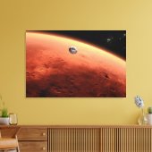 Mars Wissenschaftslabor nähernde Mars. Leinwanddruck (Insitu (Wohnzimmer))