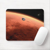 Mars Wissenschaftslabor nähernde Mars. Mousepad (Mit Mouse)