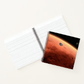 Mars Wissenschaftslabor nähernde Mars. Notizblock (Innenseite)