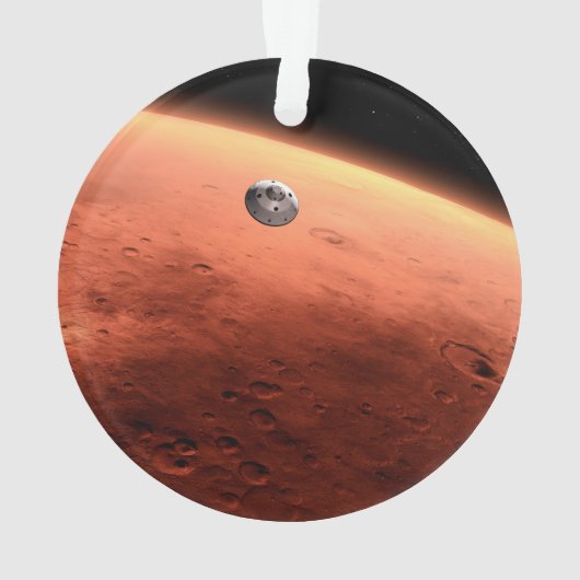 Mars Wissenschaftslabor nähernde Mars. Ornament (Rückseite)