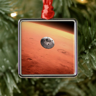 Mars Wissenschaftslabor nähernde Mars. Ornament Aus Metall