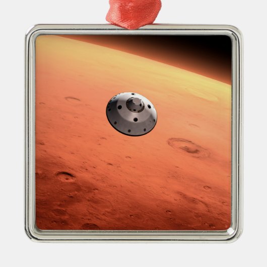 Mars Wissenschaftslabor nähernde Mars. Ornament Aus Metall (Vorne)