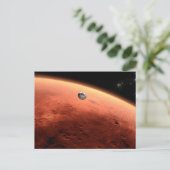 Mars Wissenschaftslabor nähernde Mars. Postkarte (Stehend Vorderseite)