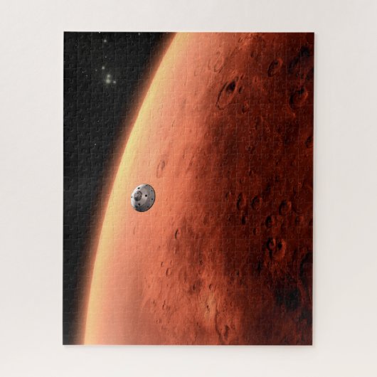 Mars Wissenschaftslabor nähernde Mars. Puzzle (Vertikal)
