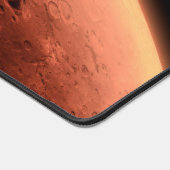 Mars Wissenschaftslabor nähernde Mars. Schreibtischunterlage (Ecke)