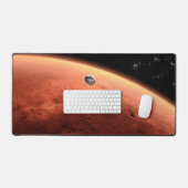 Mars Wissenschaftslabor nähernde Mars. Schreibtischunterlage (Tastatur & Maus)