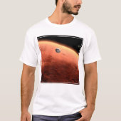 Mars Wissenschaftslabor nähernde Mars. T-Shirt (Vorderseite)