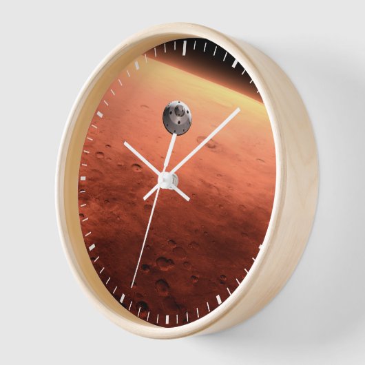 Mars Wissenschaftslabor nähernde Mars. Uhr (Winkel)