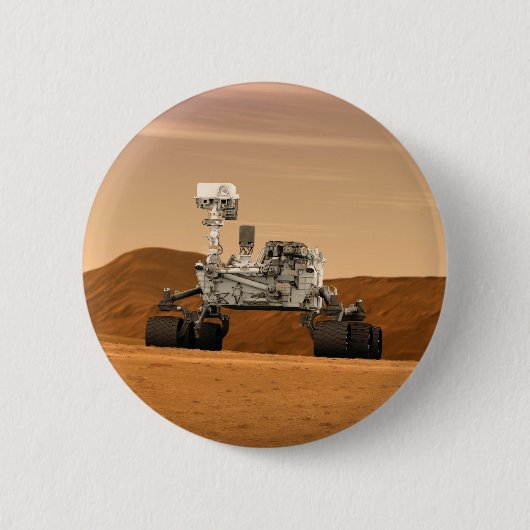Mars Wissenschaftslabor Neugier Rover. 2 Button (Vorderseite)