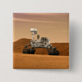 Mars Wissenschaftslabor Neugier Rover. 2 Button (Vorderseite)