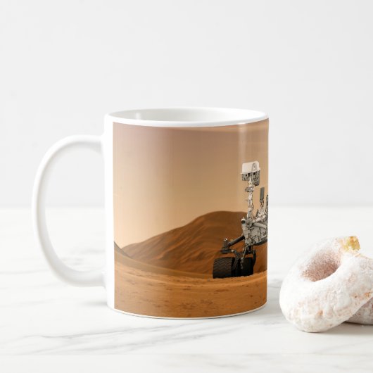 Mars Wissenschaftslabor Neugier Rover. 2 Kaffeetasse (Mit Donut)