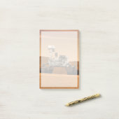 Mars Wissenschaftslabor Neugier Rover. 2 Post-it Klebezettel (Auf Schreibtisch)