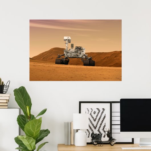 Mars Wissenschaftslabor Neugier Rover. 2 Poster (Heimbüro)