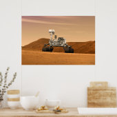 Mars Wissenschaftslabor Neugier Rover. 2 Poster (Küche)
