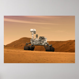 Mars Wissenschaftslabor Neugier Rover. 2 Poster