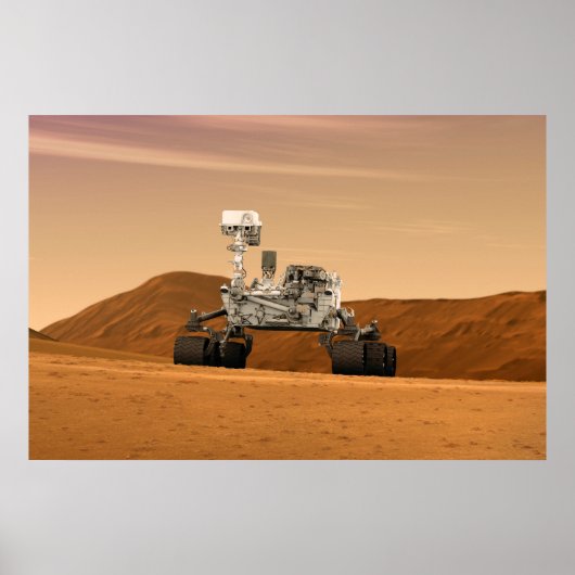 Mars Wissenschaftslabor Neugier Rover. 2 Poster (Vorne)