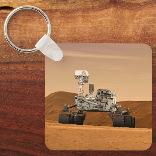 Mars Wissenschaftslabor Neugier Rover. 2 Schlüsselanhänger (Vorderseite)