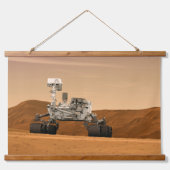Mars Wissenschaftslabor Neugier Rover. 2 Wandteppich Mit Holzrahmen (Vorne)