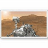 Mars Wissenschaftslabor Neugier Rover. 3 Aufkleber (Vorderseite)