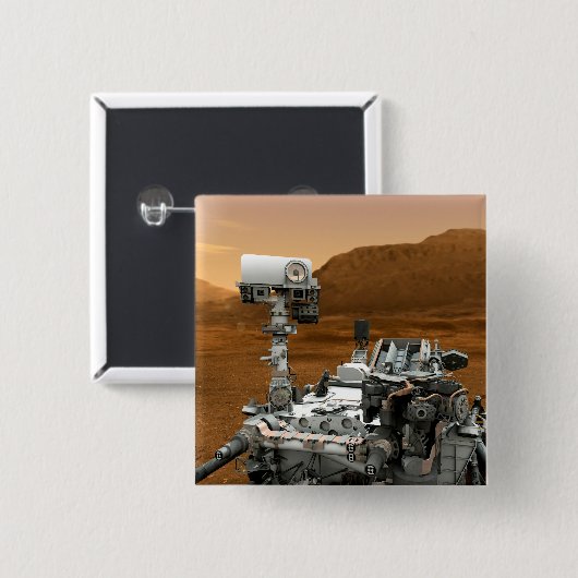 Mars Wissenschaftslabor Neugier Rover. 3 Button (Vorne & Hinten)