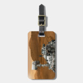 Mars Wissenschaftslabor Neugier Rover. 3 Gepäckanhänger (Vorderseite vertikal)