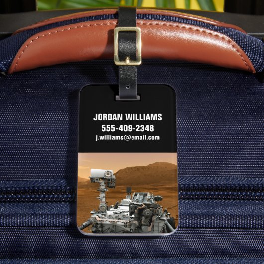 Mars Wissenschaftslabor Neugier Rover. 3 Gepäckanhänger (Vorderseite Insitu 2)