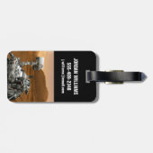 Mars Wissenschaftslabor Neugier Rover. 3 Gepäckanhänger (Rückseite horizontal)