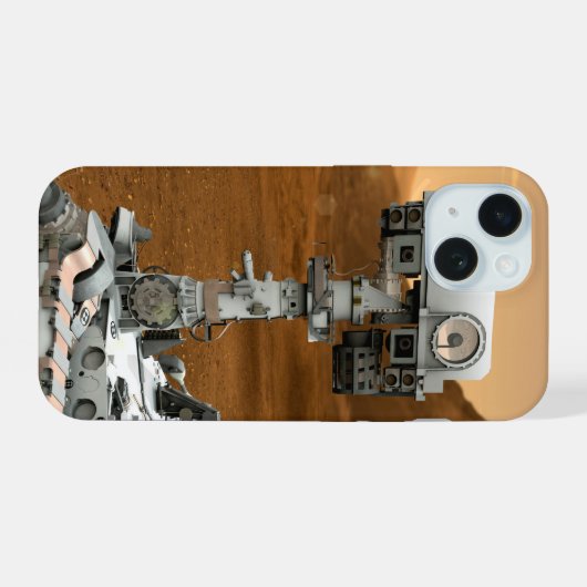Mars Wissenschaftslabor Neugier Rover. 3 iPhone 15 Hülle (Rückseite (Horizontal))
