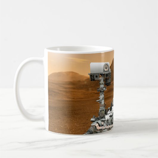 Mars Wissenschaftslabor Neugier Rover. 3 Kaffeetasse (Links)