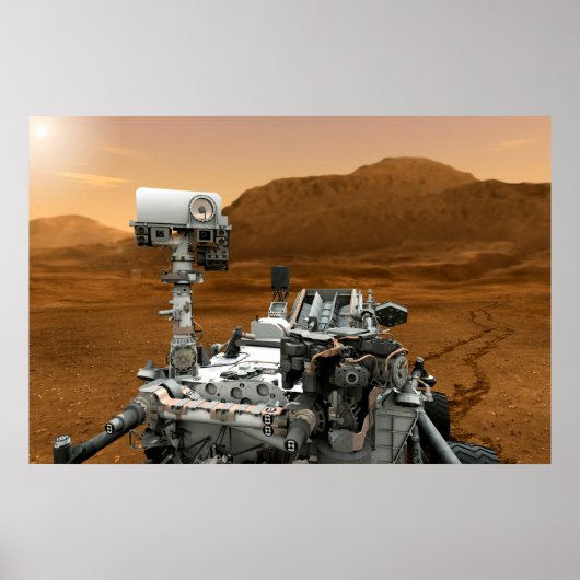 Mars Wissenschaftslabor Neugier Rover. 3 Poster (Vorne)