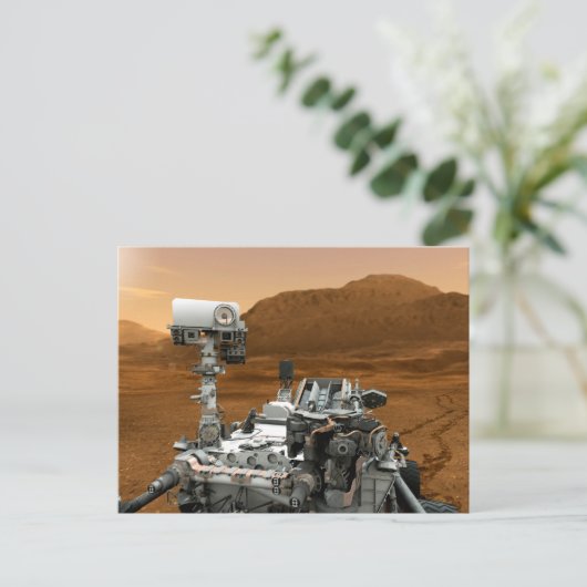 Mars Wissenschaftslabor Neugier Rover. 3 Postkarte (Stehend Vorderseite)