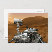 Mars Wissenschaftslabor Neugier Rover. 3 Postkarte (Vorne/Hinten)