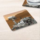 Mars Wissenschaftslabor Neugier Rover. 3 Rechteckiger Pappuntersetzer (angewinkelt)