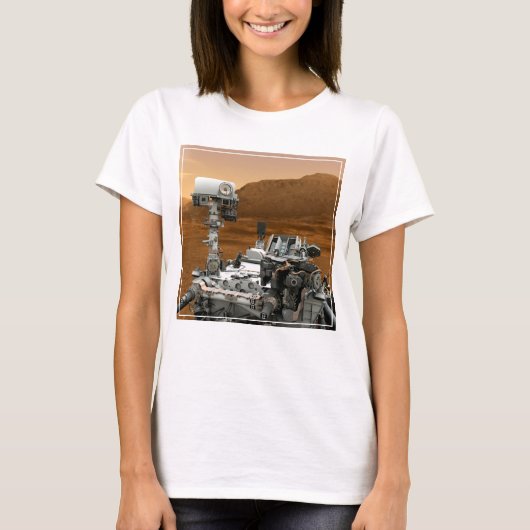Mars Wissenschaftslabor Neugier Rover. 3 T-Shirt (Vorderseite)