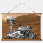 Mars Wissenschaftslabor Neugier Rover. 3 Wandteppich Mit Holzrahmen (Vorne)